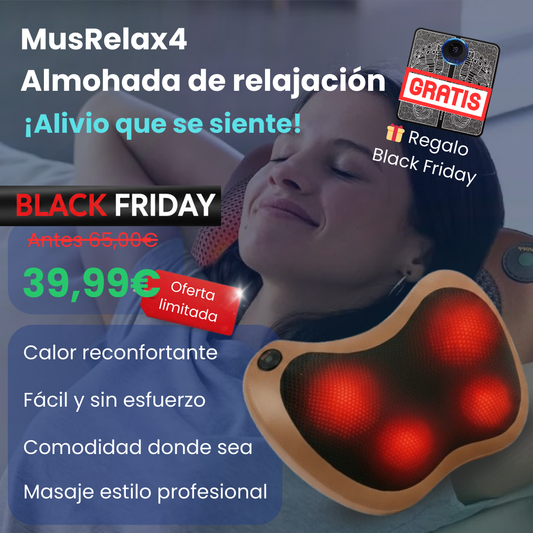MusRelax4 – Almohada de Relajación con Masaje Suave